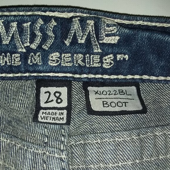 Miss Me Women's  M series   X1022BL/boot Blue Jeans - Picture 4 of 10
